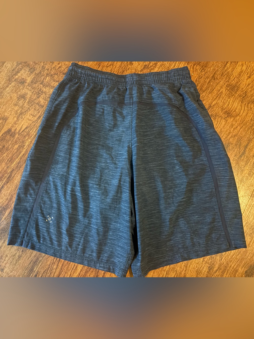 lululemon athletica Men's Dark Heathered Blue Athletic Shorts